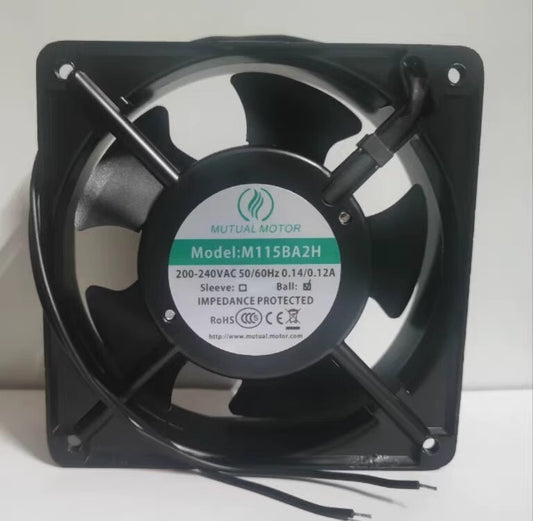 MUTUAL M115BA2H 200-240V 0.14/0.12A 12CM Aluminum Frame Cooling Fan
