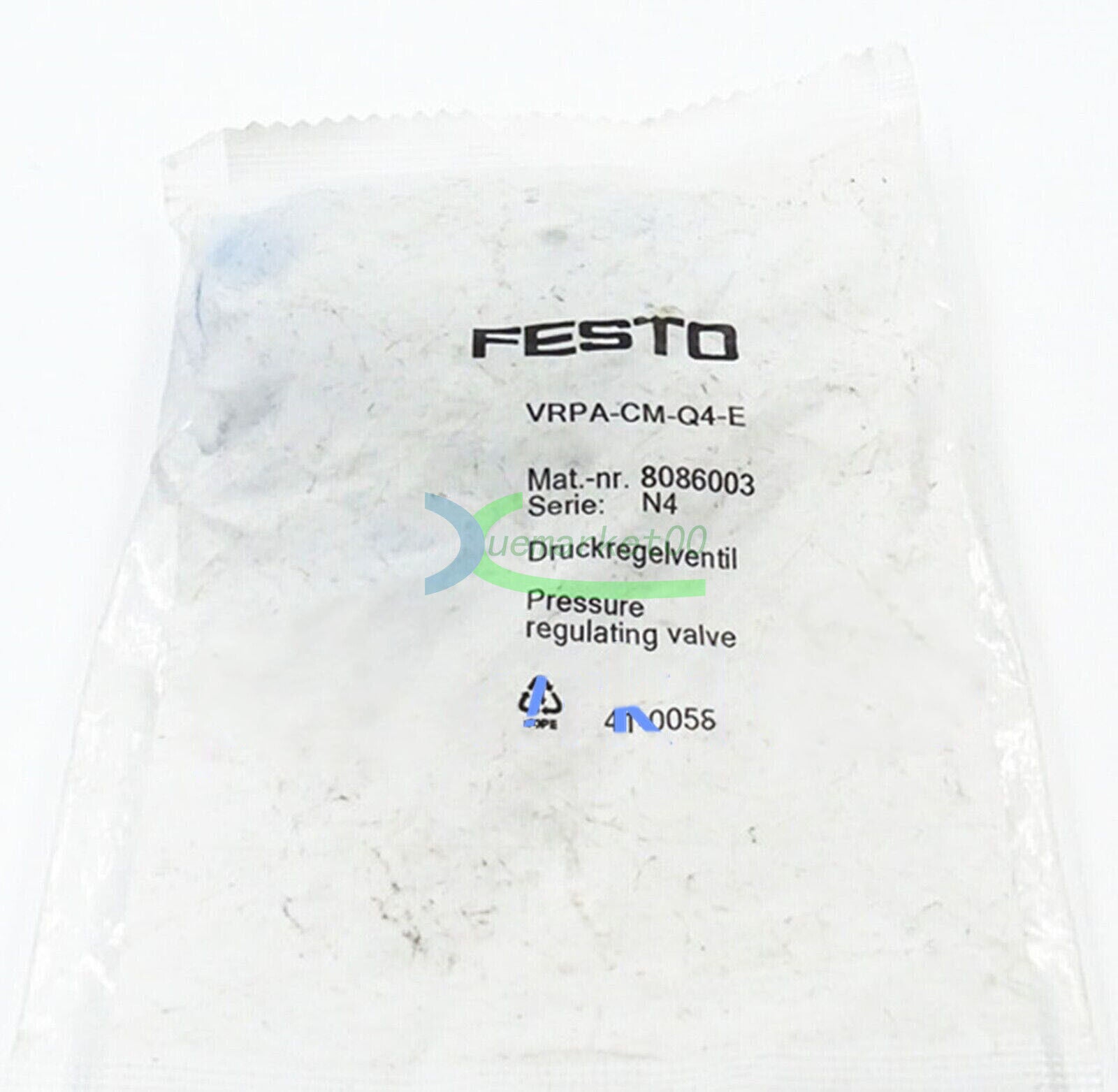 new ONE IN BOX FESTO pressure reducing valve VRPA-CM-Q4-E 8086003 - FESTO
