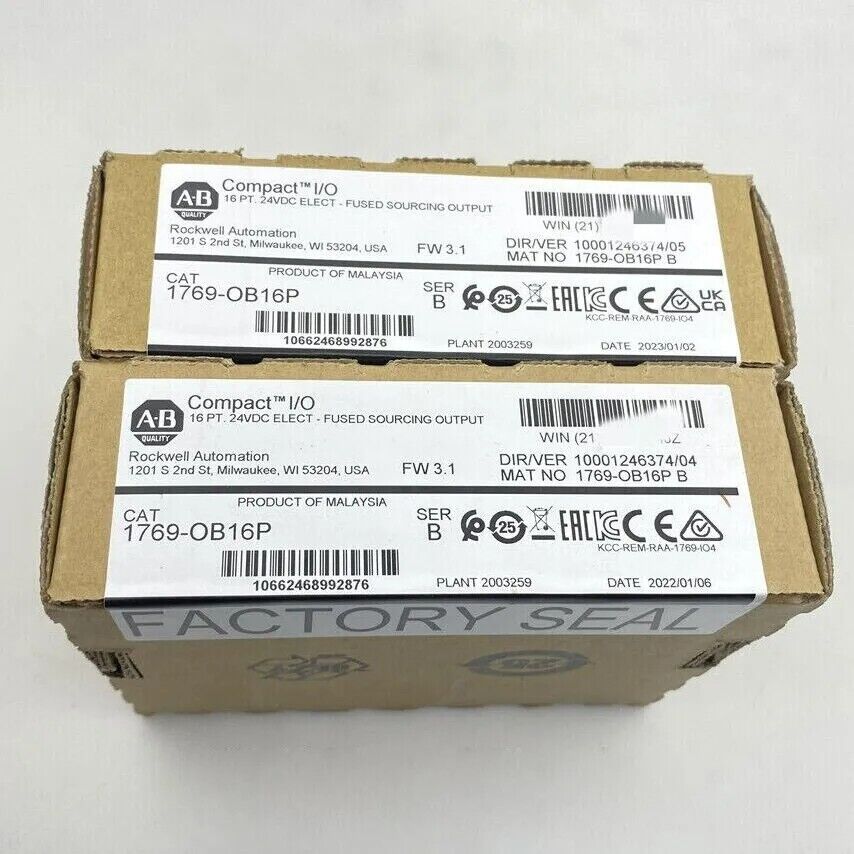 Allen Bradley 1769-OB16P SER B CompactLogix 16 Pt Module New Factory Sealed - ALLEN BRADLEY