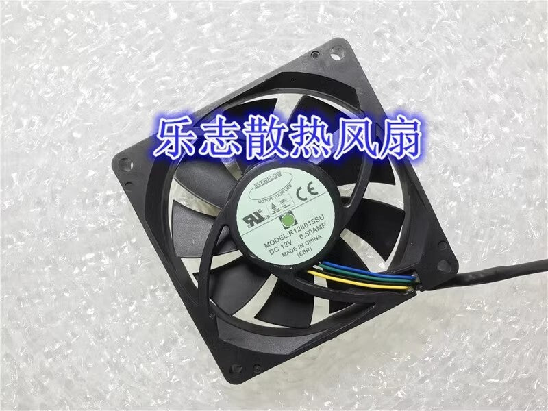 EVERFLOW R128015SU 8015 DC12V 0.50A 8CM 4-Wire Server Cooling Fan