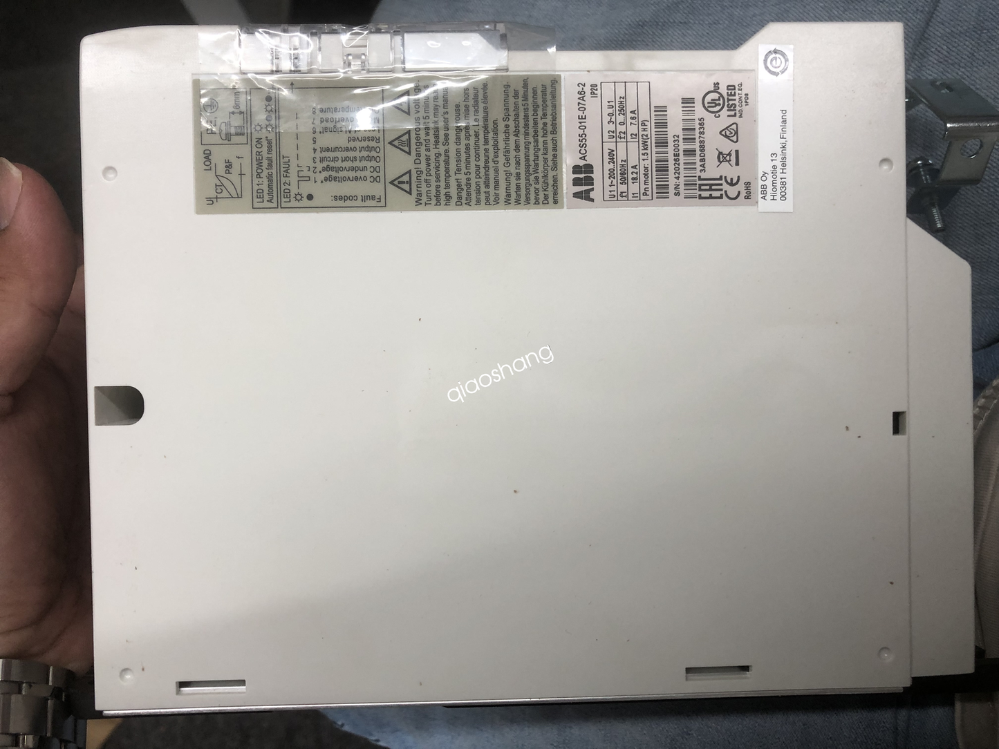 new 1PCS ABB Inverter ACS55-01E-07A6-2 AC200V~240V 1.5KW - ABB