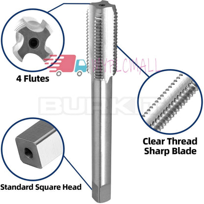 9/16"-20 UN Tap and Die Set Right Hand, 9/16 x 20 UN Thread Tap and Round Die