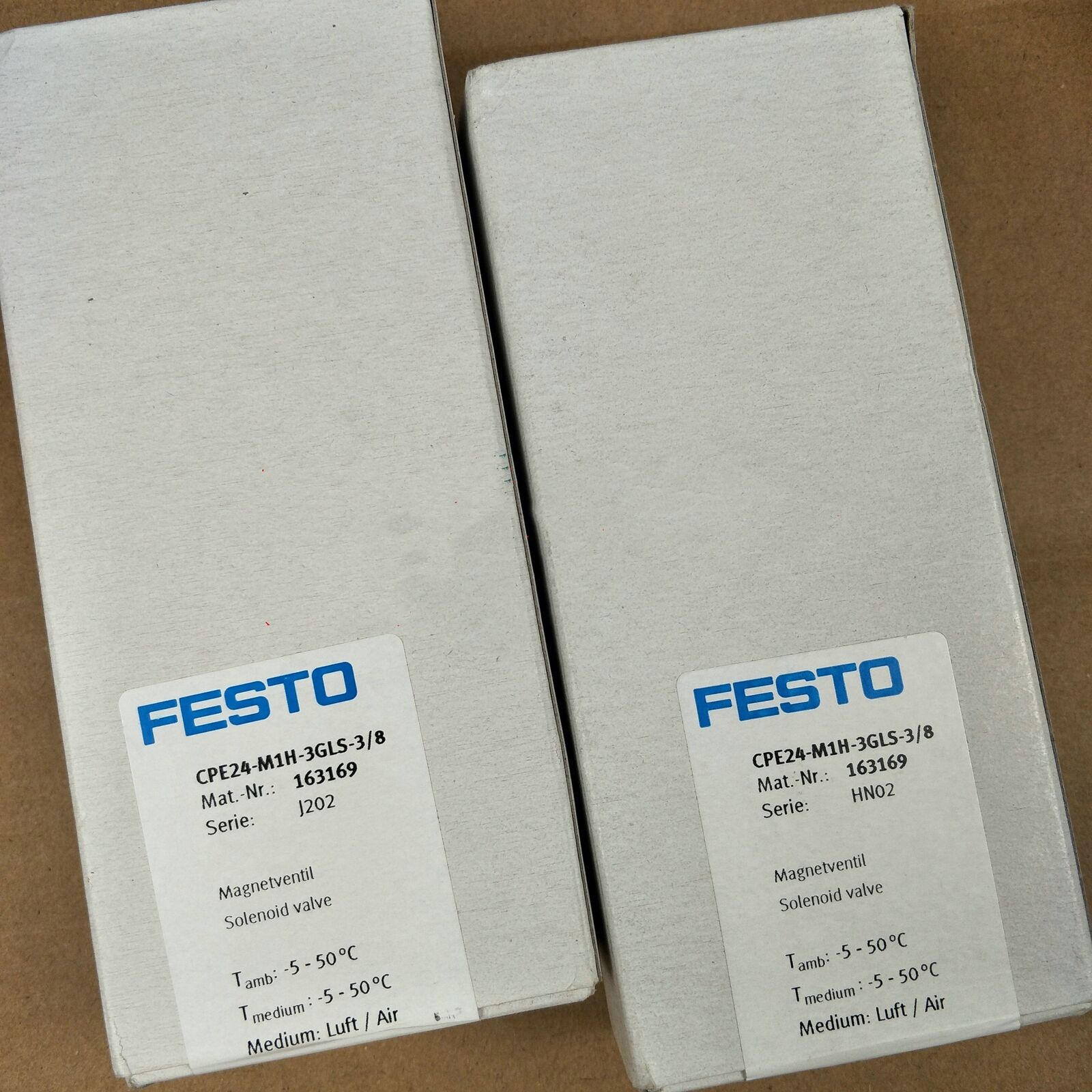 FESTO CPE24-M1H-3GLS-3/8 Solenoid Valve - FESTO