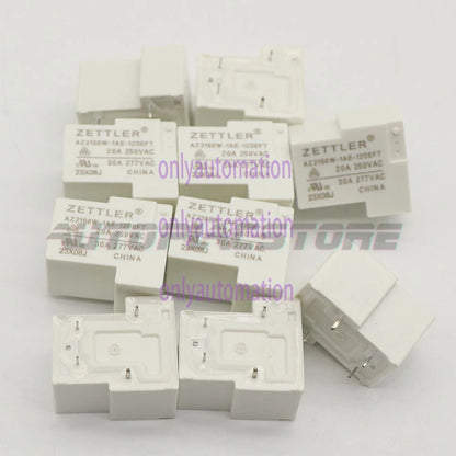 10Pcs ZETTLER AZ2150W-1AE-12DEFT 12VDC Automotive Relay 20A 250VAC 4Pins~