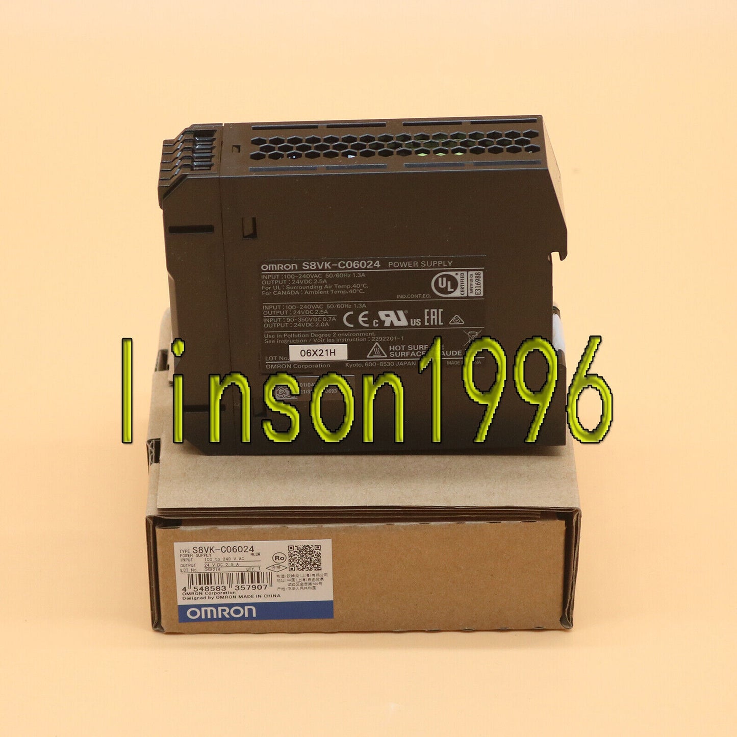 OMRON Switching Power Supply S8VK-C06024 - OMRON