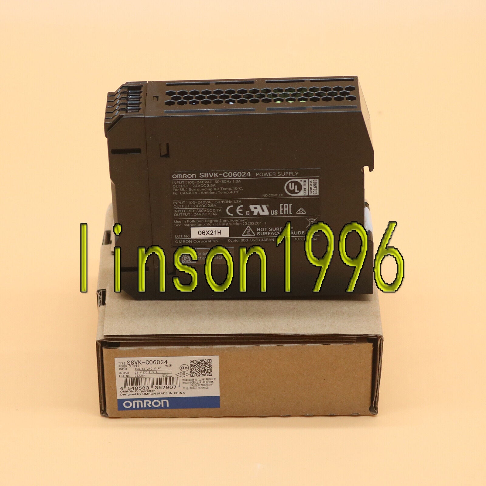 OMRON Switching Power Supply S8VK-C06024 - OMRON