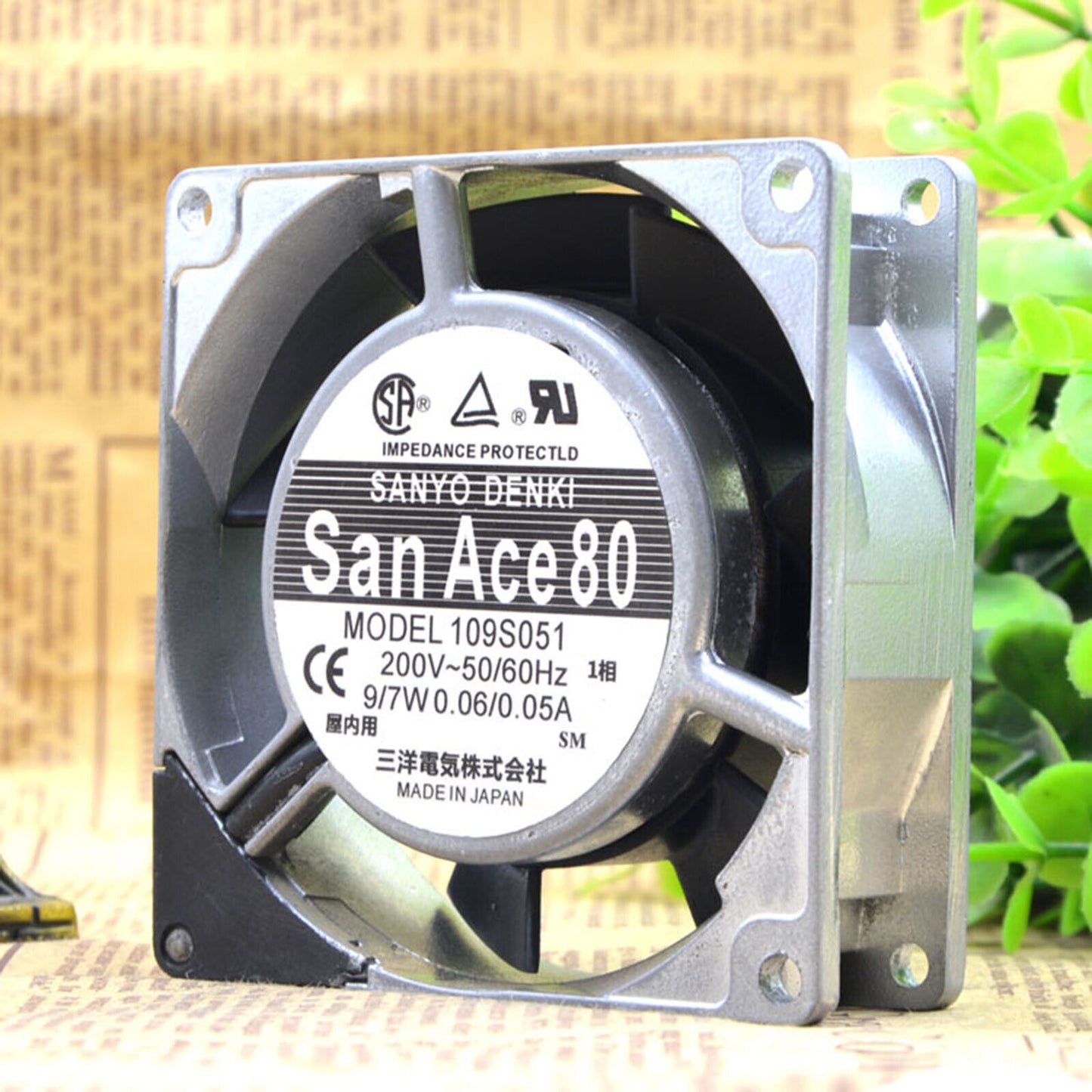 1PC  109S051 For SANYO San Ace80 9/7W 0.06/0.05A cooling fan