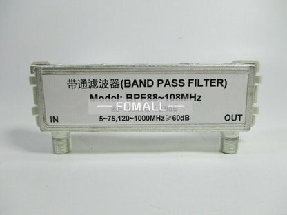 1PCS  BPF88-108MHz port impedance 75 ohms Filter Bandpass FM broadcast