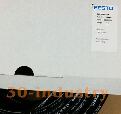 FESTO PUN-H-10X1.5-SW Pneumatic Hose - 50m Plastic Tubing - FESTO