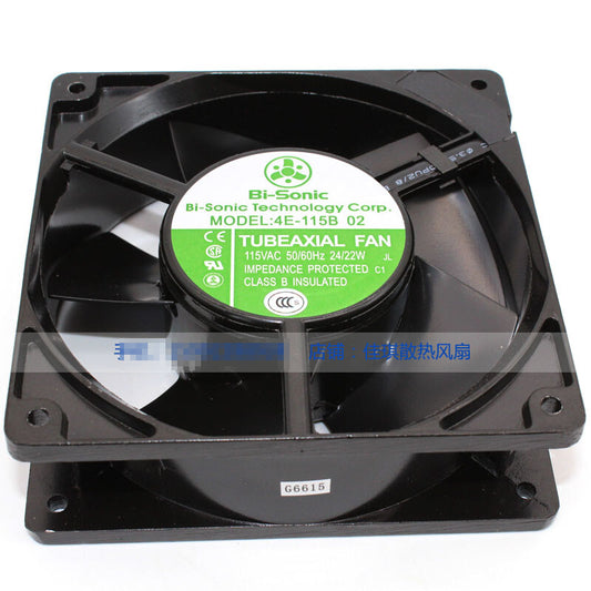 1pcs Bi-Sonic 4E-115B 02 12038 AC115V metal heat-resistant cooling fan