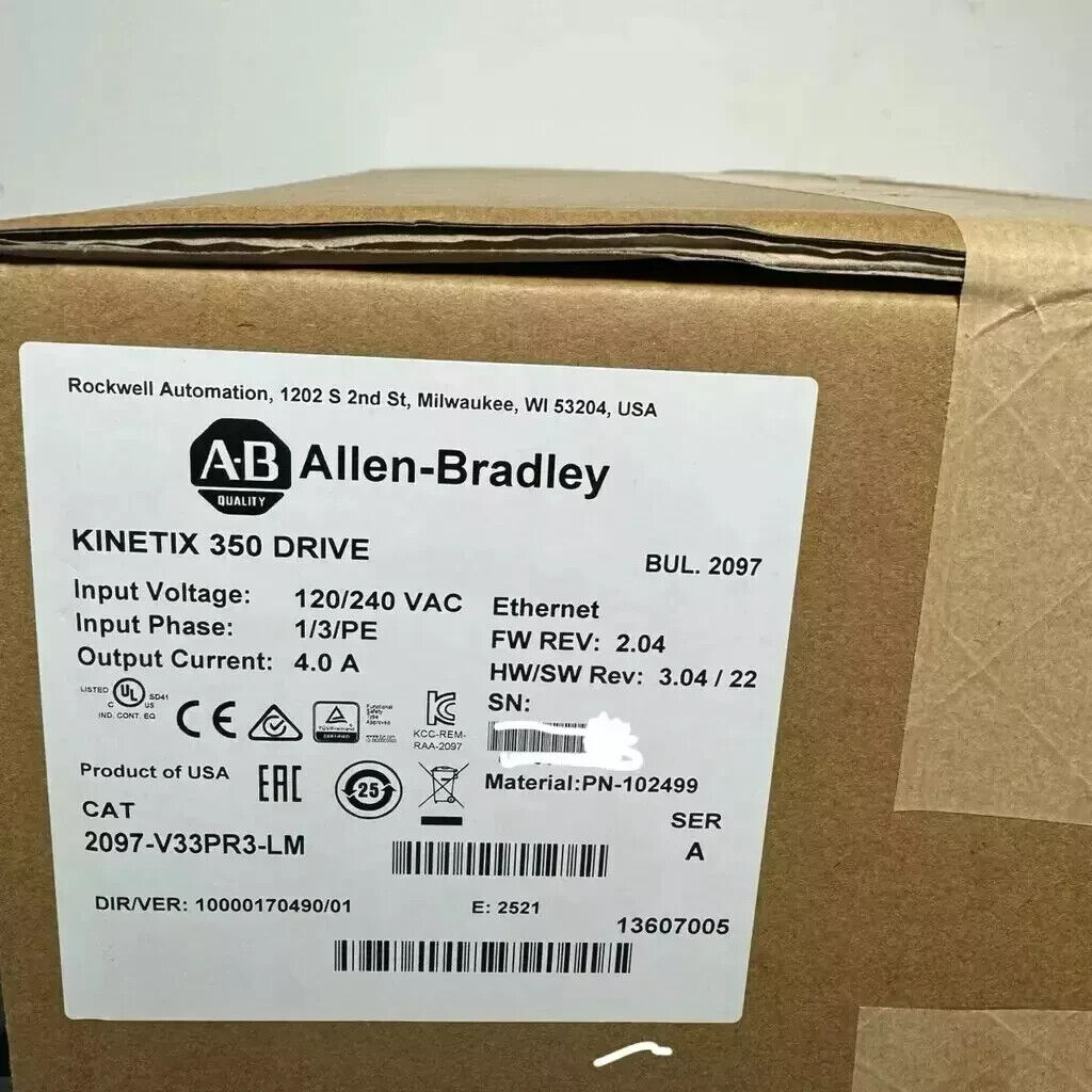 new Allen-Bradley Kinetix 350 Servo Drive - 2097V33PR3LM - ALLEN-BRADLEY