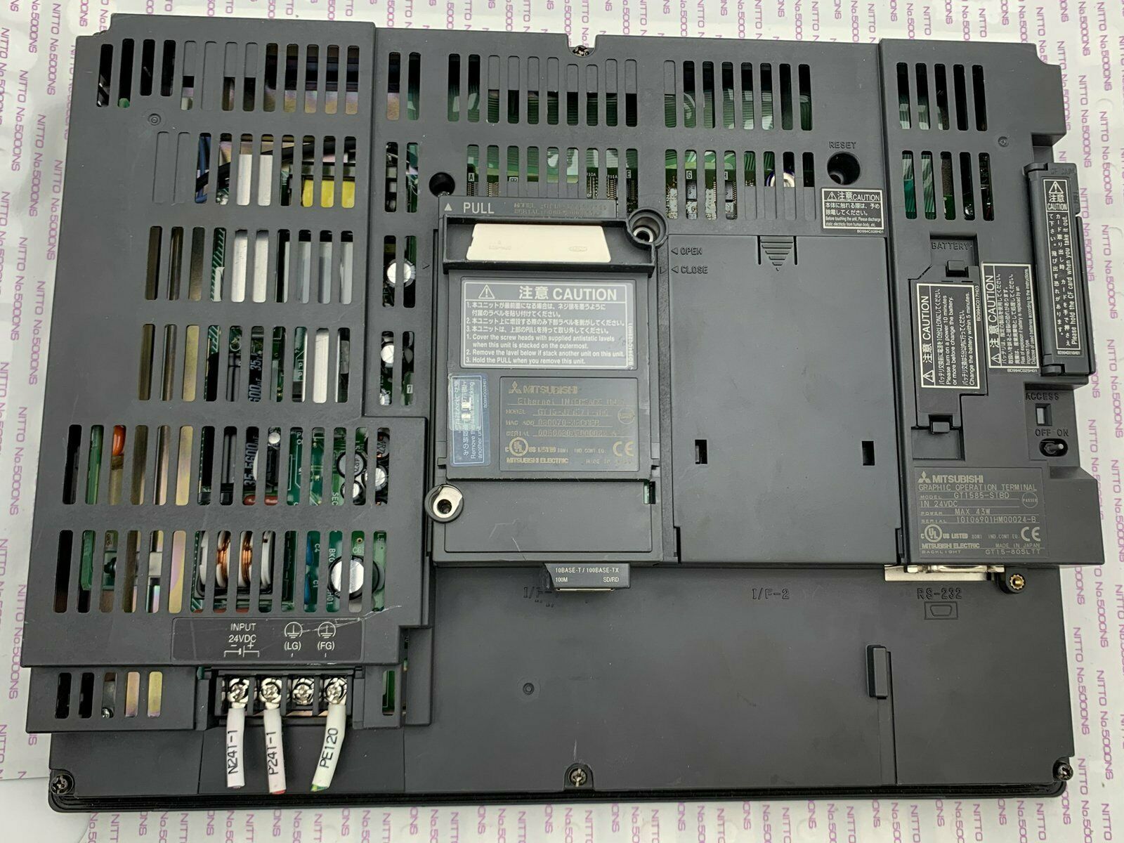 used ONE Mitsubishi touch screen GT1585-STBD GT1585STBD Fully tested - MITSUBISHI