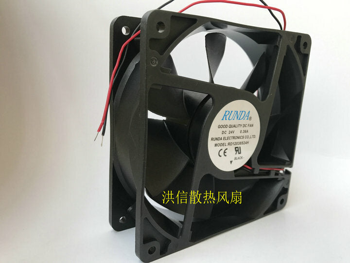 RUNDA RD12038S24H DC24V 0.36A 12CM inverter cooling fan
