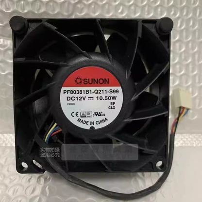SUNON PF80381B1-Q211-S99 8038 DC12V 10.50W 4-Wire PWM Cooling Fan