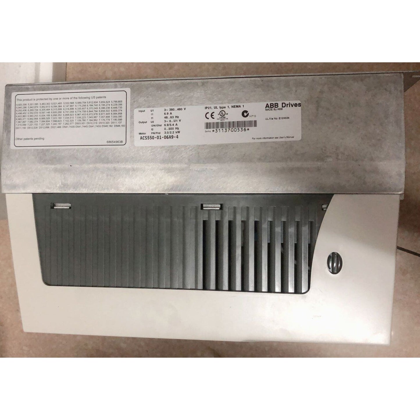 ABB ACS550-01-06A9-4 380V 3KW Inverter - ABB