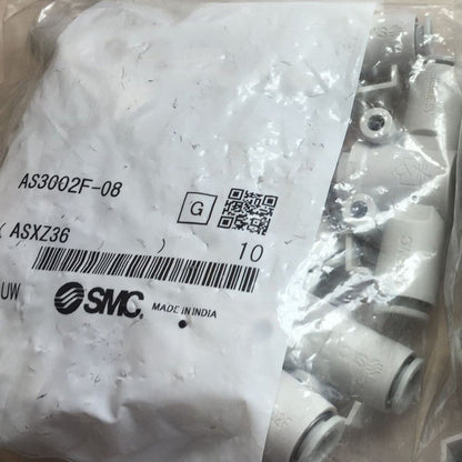 SMC AS3002F-08 Throttle Valve, 10PCS 1 Bag - SMC