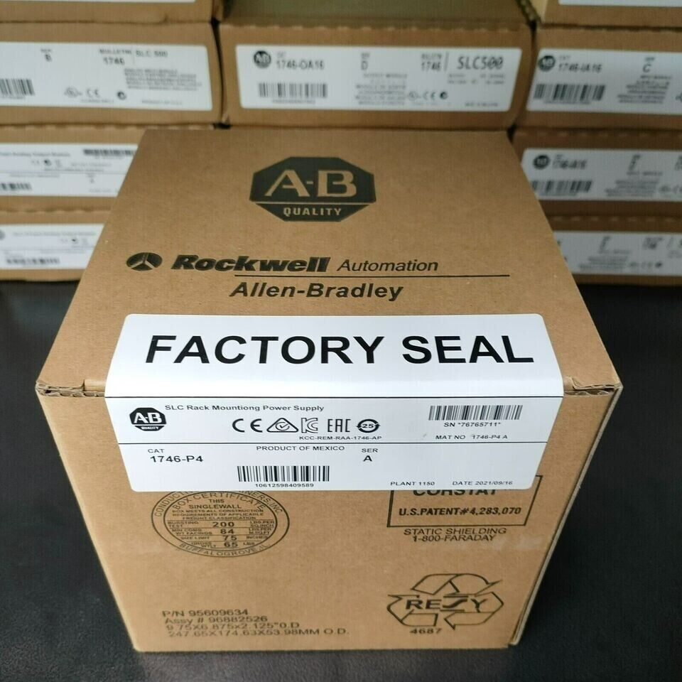 New Factory Sealed AB 1746-P4 SER A SLC 500 SLC Rack Mount Power Supply - FACTORY SEALED AB