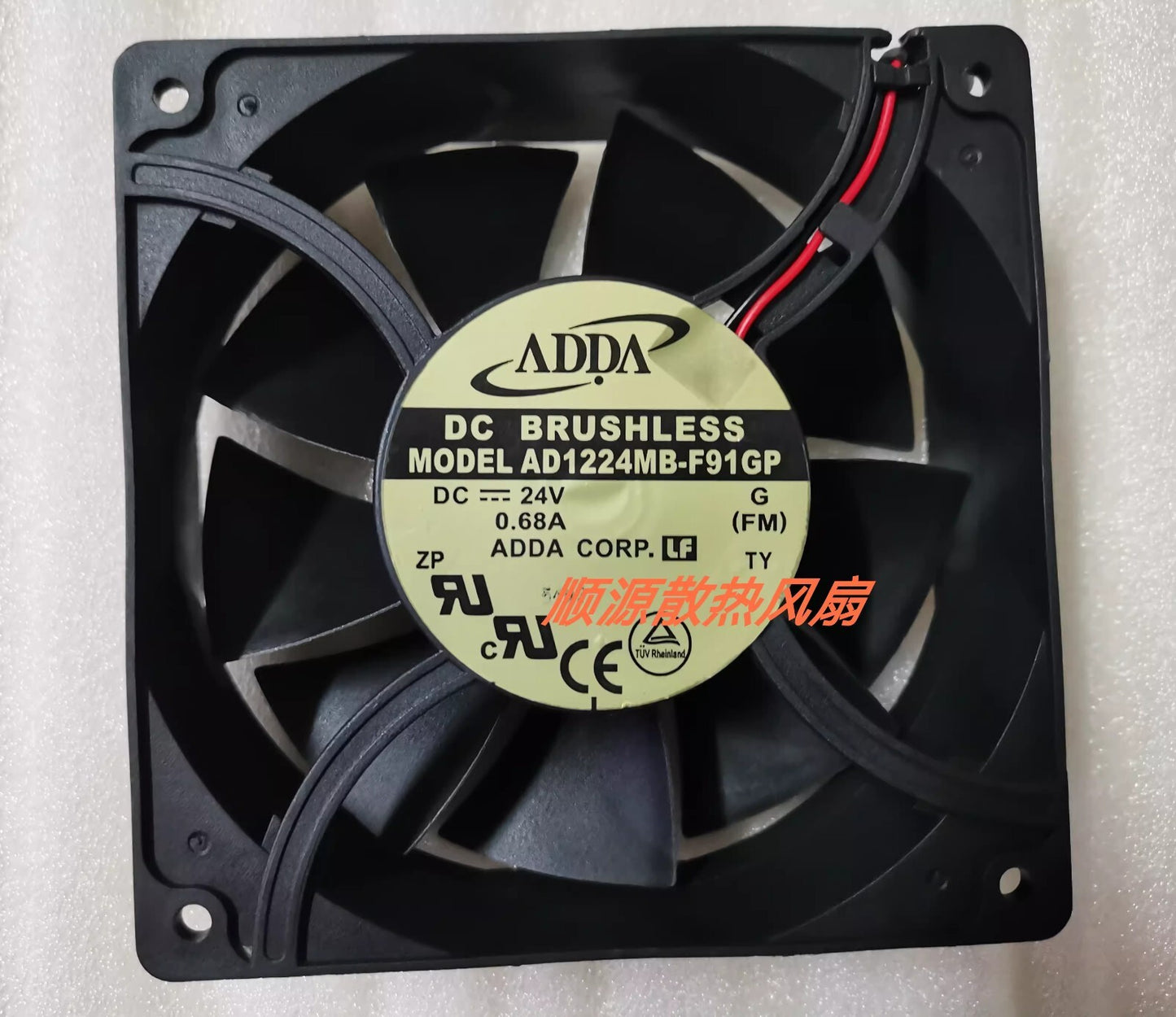 ADDA AD1224MB-F91GP 12038 DC24V 0.68A 12CM 2-Wire Inverter Cooling Fan
