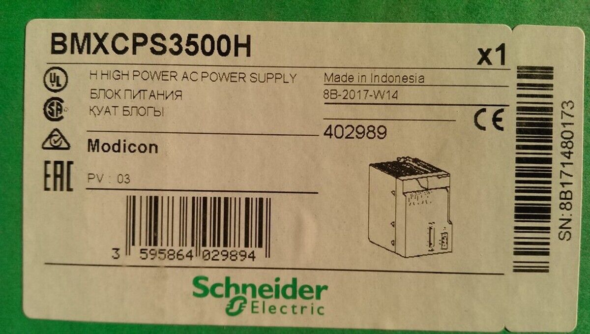 BMXCPS3500H Schneider Electric Modicon - SCHNEIDER ELECTRIC