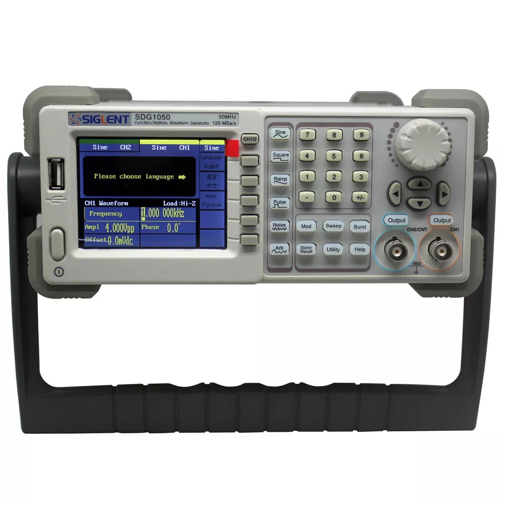 Siglent SDG1010 Dual-Channel Function Generator, Max 10 MHz - SIGLENT