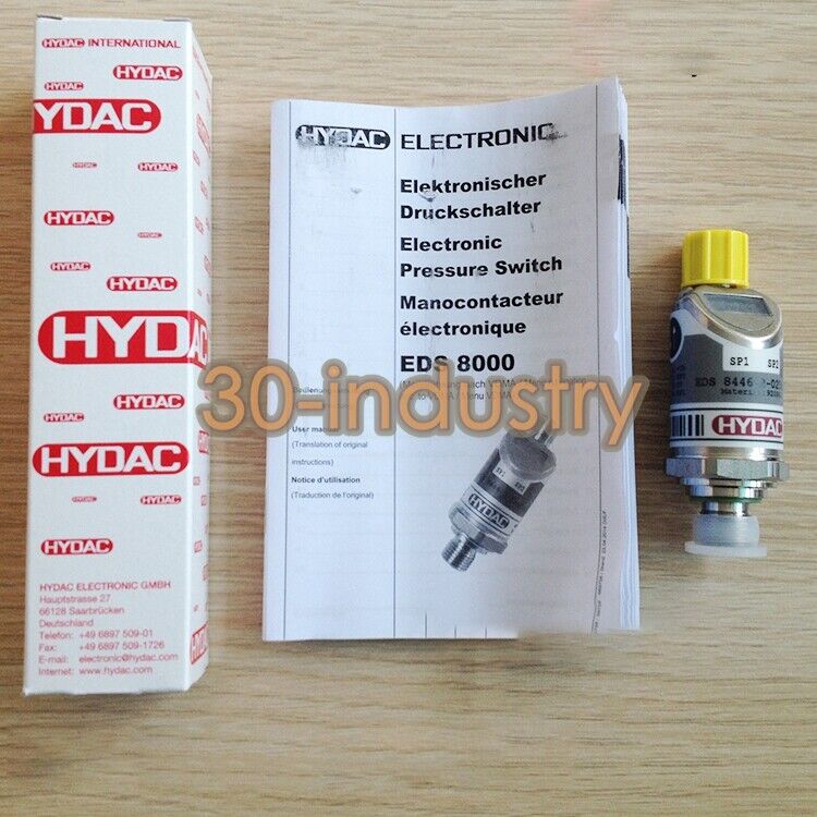 Qty:1 Brand New In Box EDS 8446-2-0250-000 HYDAC 920861 Pressure Sensor - KOEED