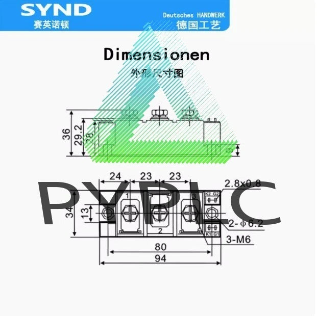 Controllable silicon 200A MTC200A1600V bidirectional thyristor high power 200-16