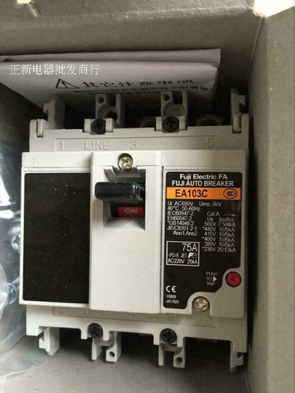 New One Fuji Air Switch EA103C 75A Professional 240V In Box - FUJI ELECTRIC