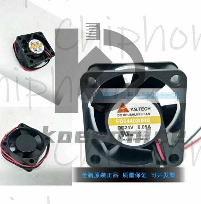 1PCS Y.S.TECH FD244020HB 24V 0.05A 4020 4 cm inverter double ball fan