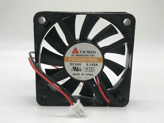 1pcs Y.S.TECH FD246015HB 6CM DC24V 0.145A 2-wire inverter cooling fan