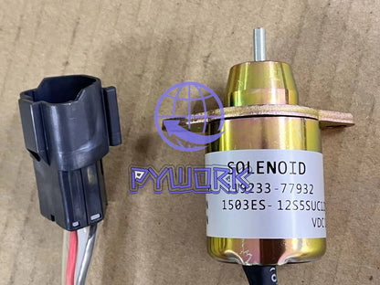 Fuel Shut Off Stop Solenoid Valve 1503ES-12S5SUC12S 12V for YANMAR Diesel Engine