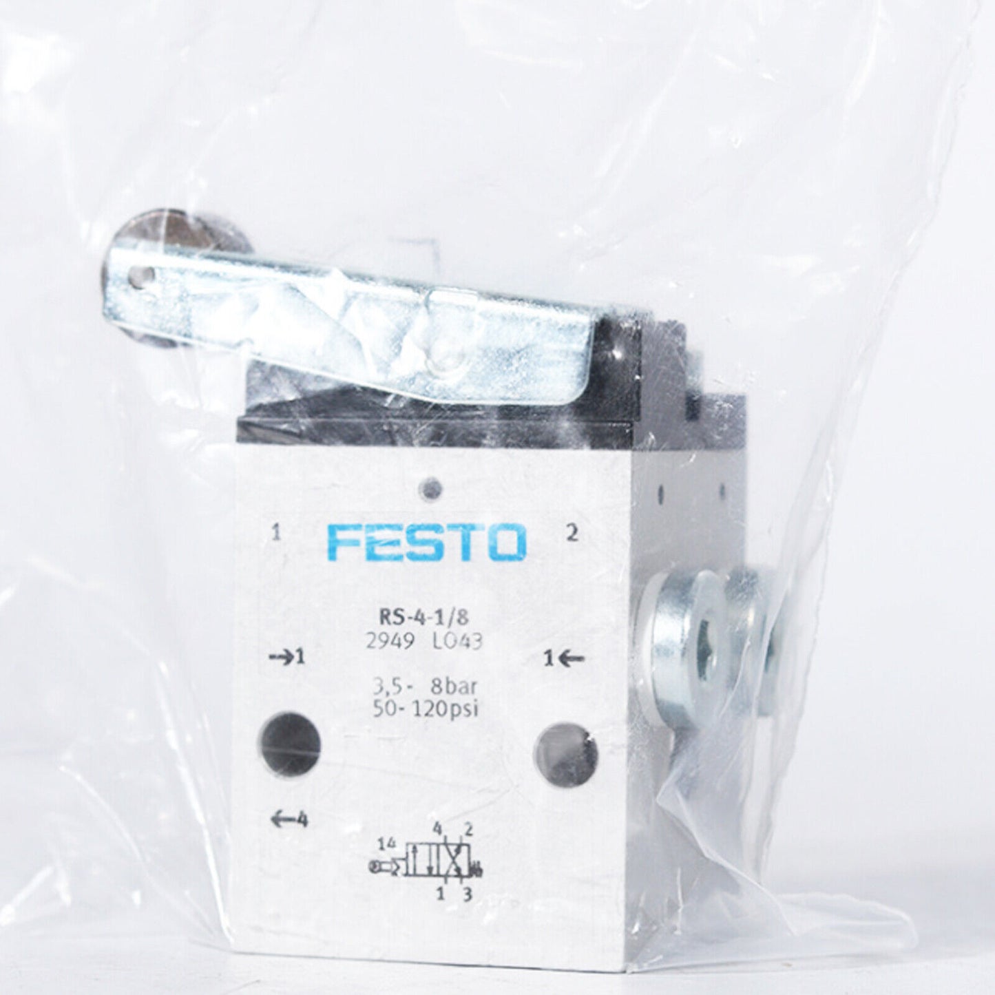 new FESTO RS-4-1/8 2949 Roller Lever Valve - FESTO