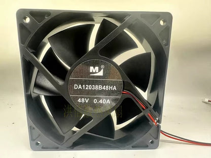 YM M DA12038B48HA 48V 0.40A 120*38MM 2-wire high airflow cooling fan