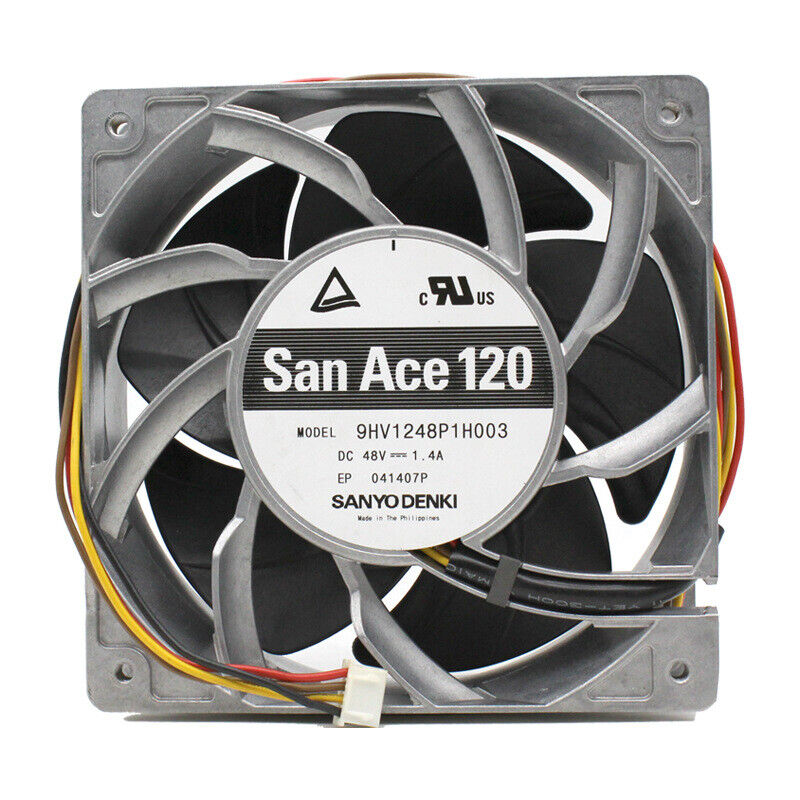 new SANYODENKI 9HV1248P1H003 12038 48V 1.4A High Air Volume Metal Cooling Fan - SANYODENKI