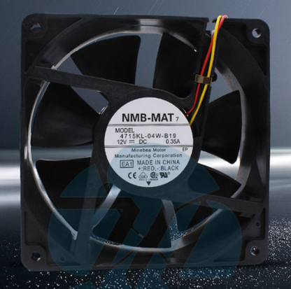 new NMB 4715KL-04W-B19 12038 12V 0.35A 12cm Chassis Power Supply Double Ball Fan - NMB