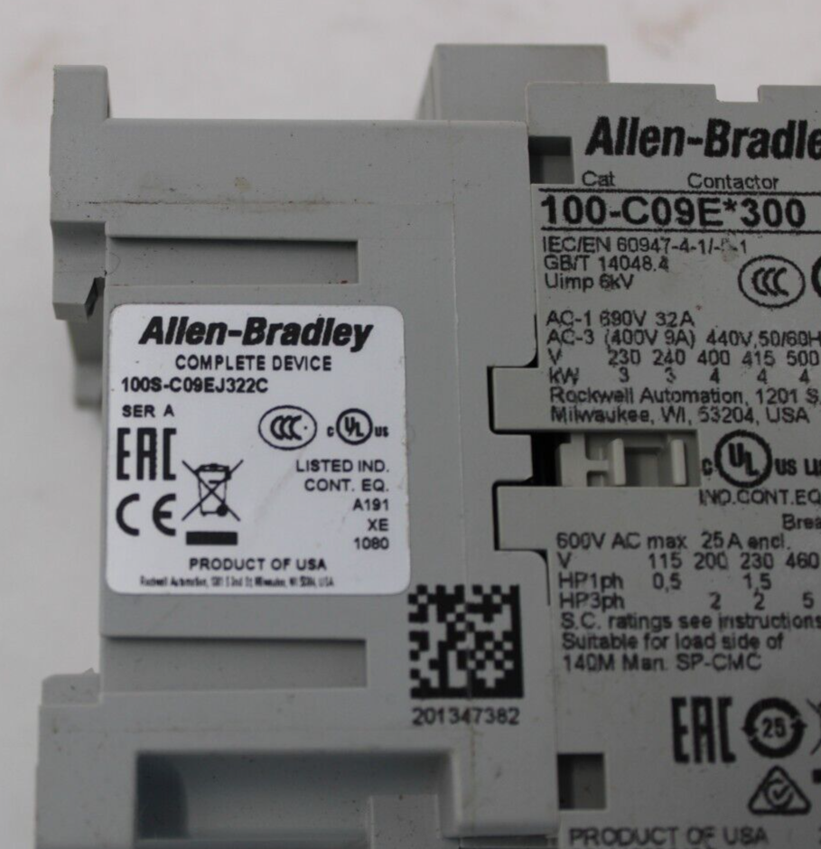 used Allen Bradley 100S-C09EJ322C Safety Contactor - ALLEN BRADLEY