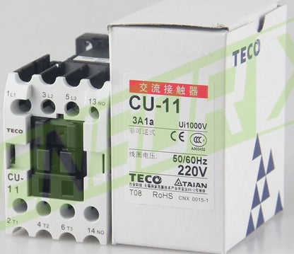 1PCS CU-11 CU 11 3A1a 220VAC TECO AC Contactor Fast delivery~
