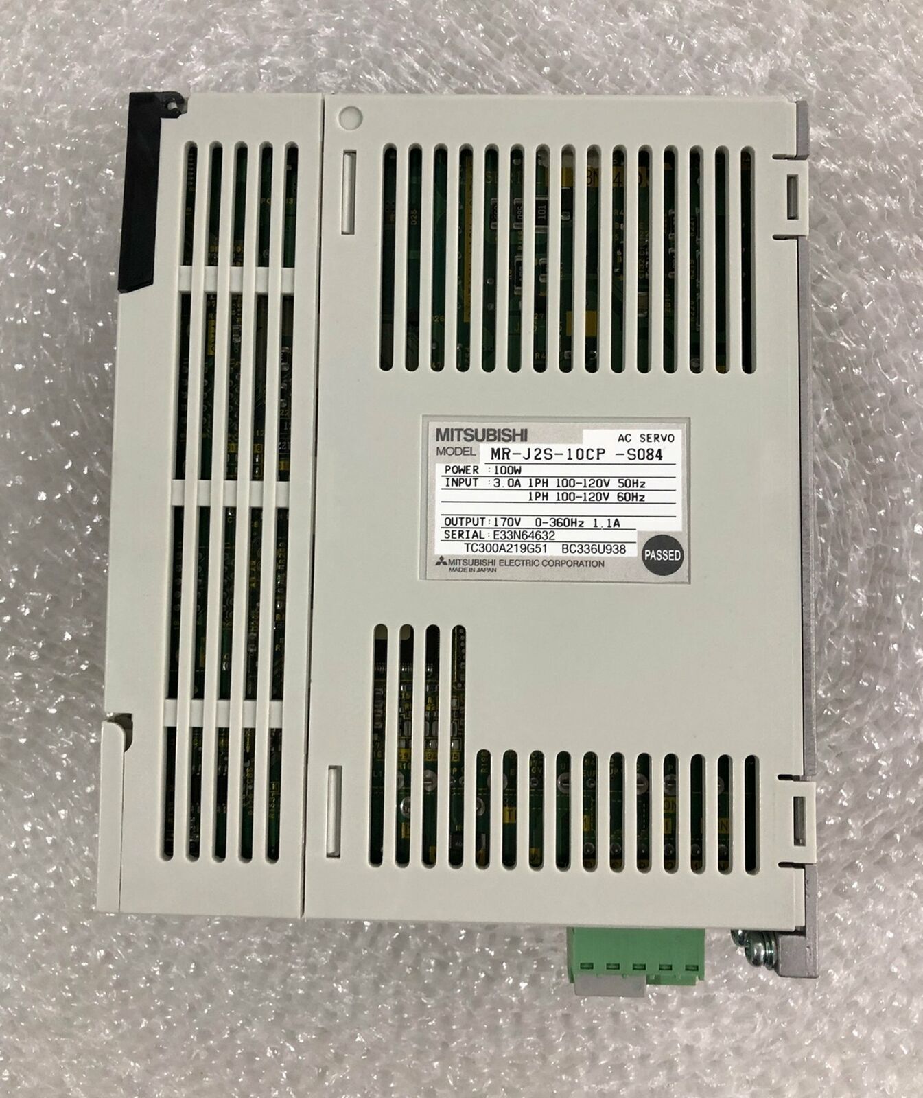 Mitsubishi MR-J2S-10CP-S084 AC Servo Drive Tested Good Condition - MITSUBISHI