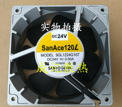 1pcs SANYO 9GL1224G10712038 24V 0.50A metal cooling fan