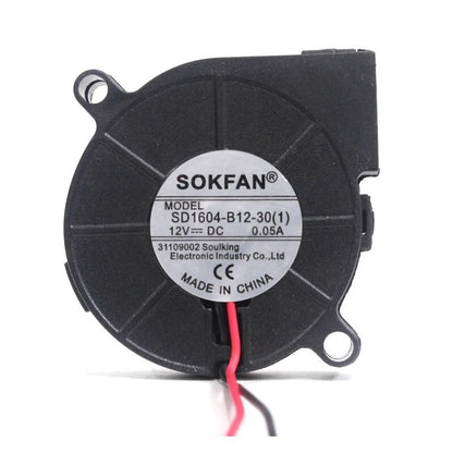 SOKFAN SD1604-B12-30(1) 5015 12V 0.05A 5cm Blower Cooling Fan