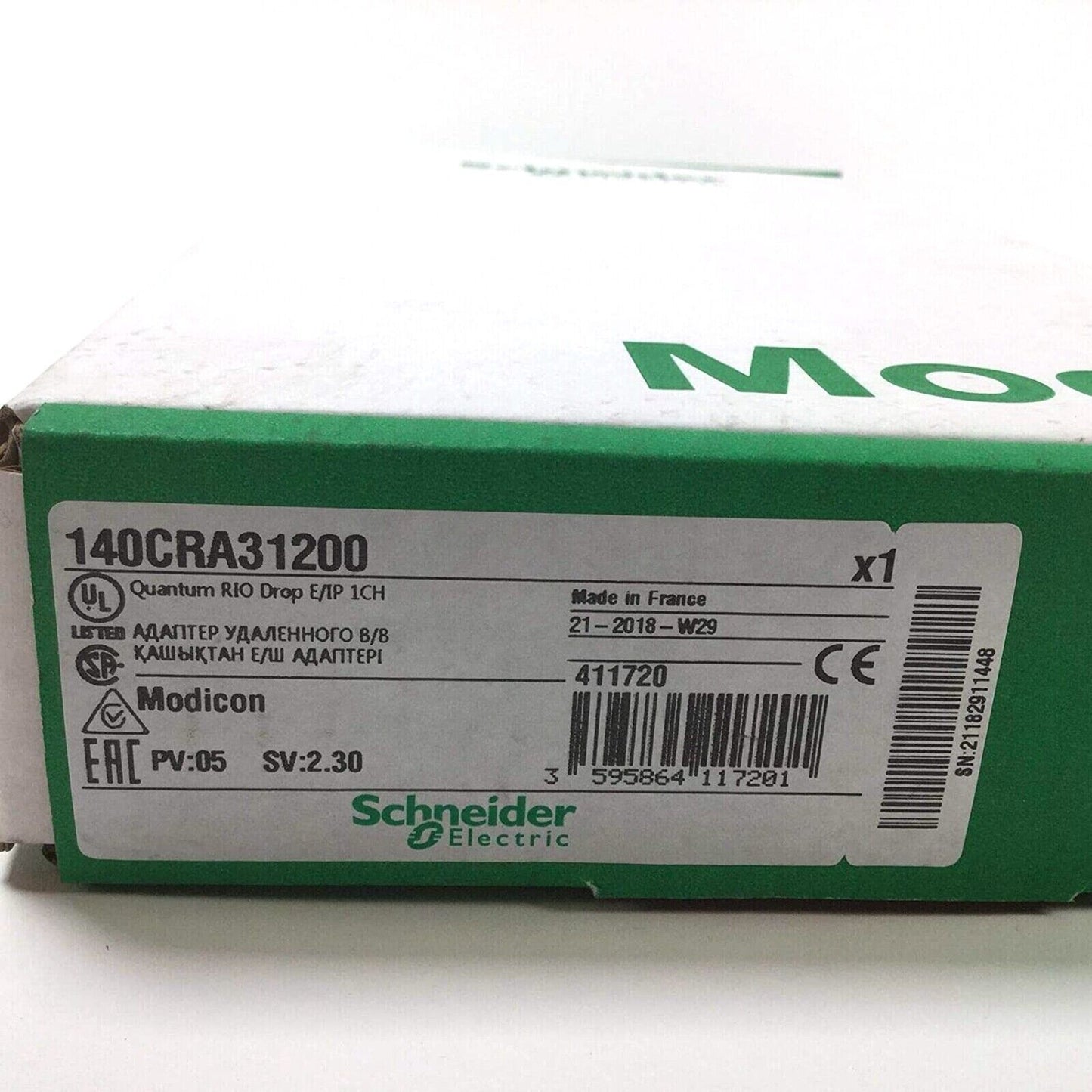 new SCHNEIDER 140CRA31200 Ethernet RIO Drop Adaptor - SCHNEIDER