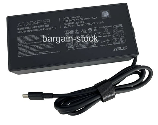 280W AC Adapter Charger For ASUS TUF Gaming F16 FX608JPR FX608JMR FX608JHR FX608