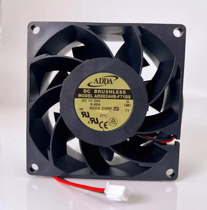 ADDA AD0824HB-F71DS 8038 DC24V 0.40A 8CM 2-Wire Inverter Cooling Fan