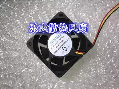 RUNDA GOOD QUALITY DC FAN 6025 DC24V 0.18A 3-Wire Inverter Cooling Fan