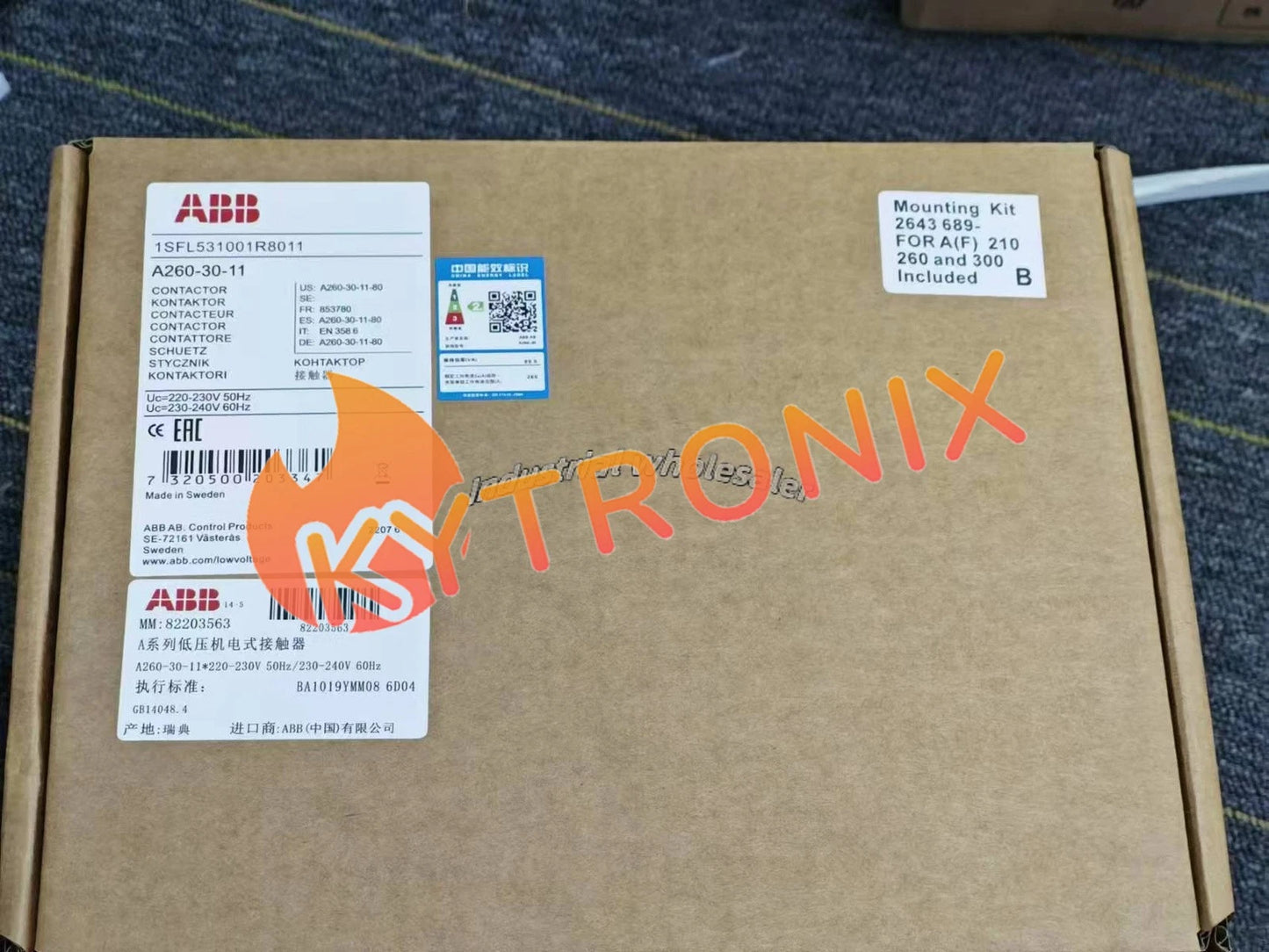 1PCS ABB contactor A260-30-11 220V