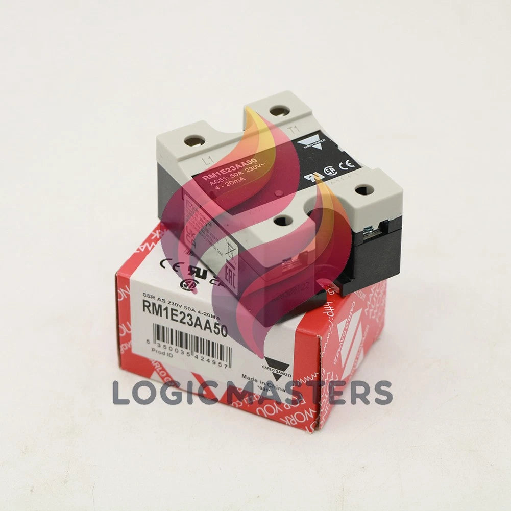 1PCS CARLO GAVAZZI RM1E23AA50 Solid State Relay 50A 230V 4-20mA