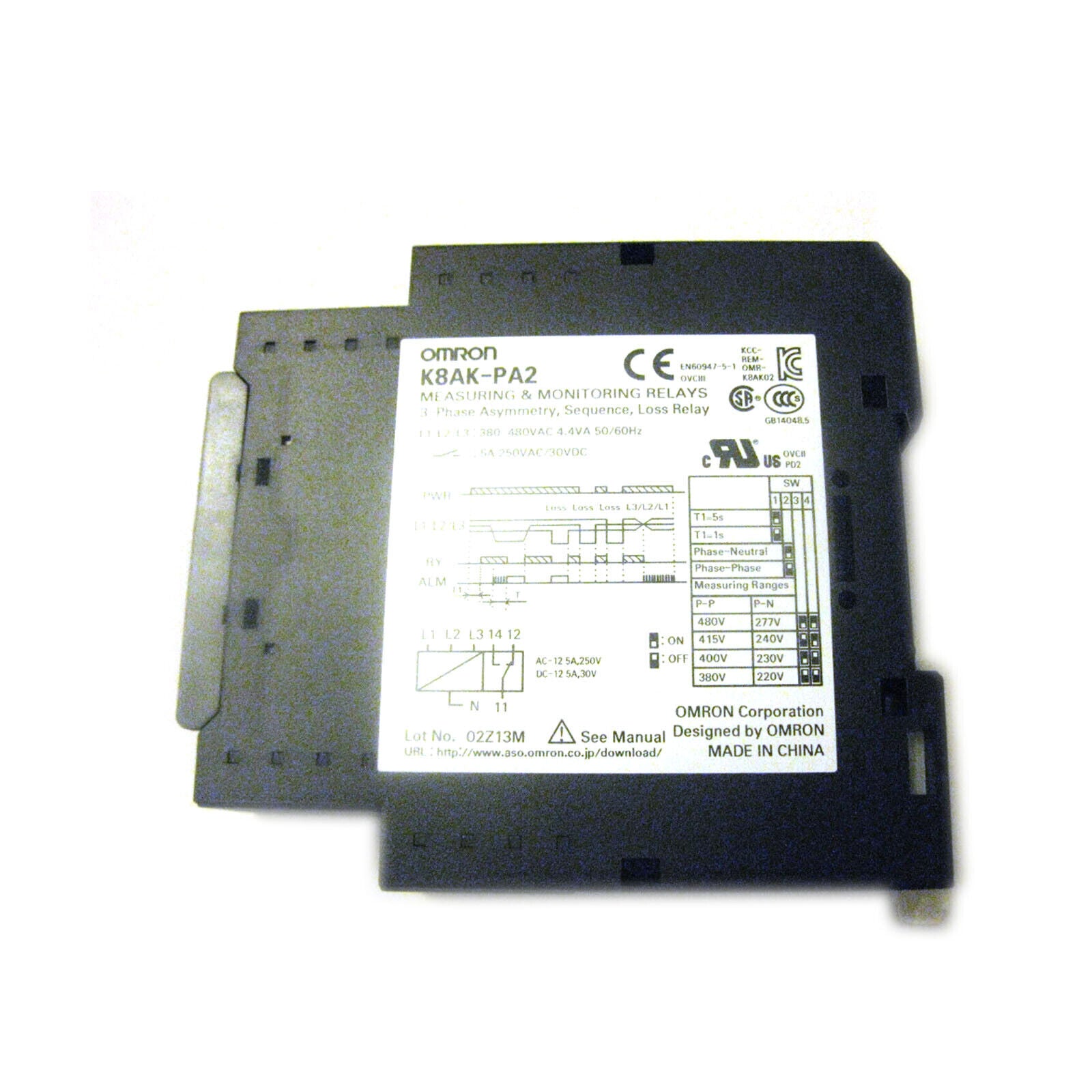 OMRON K8AK-PA2 Monitoring Relay: High-Performance Monitoring Relay - OMRON