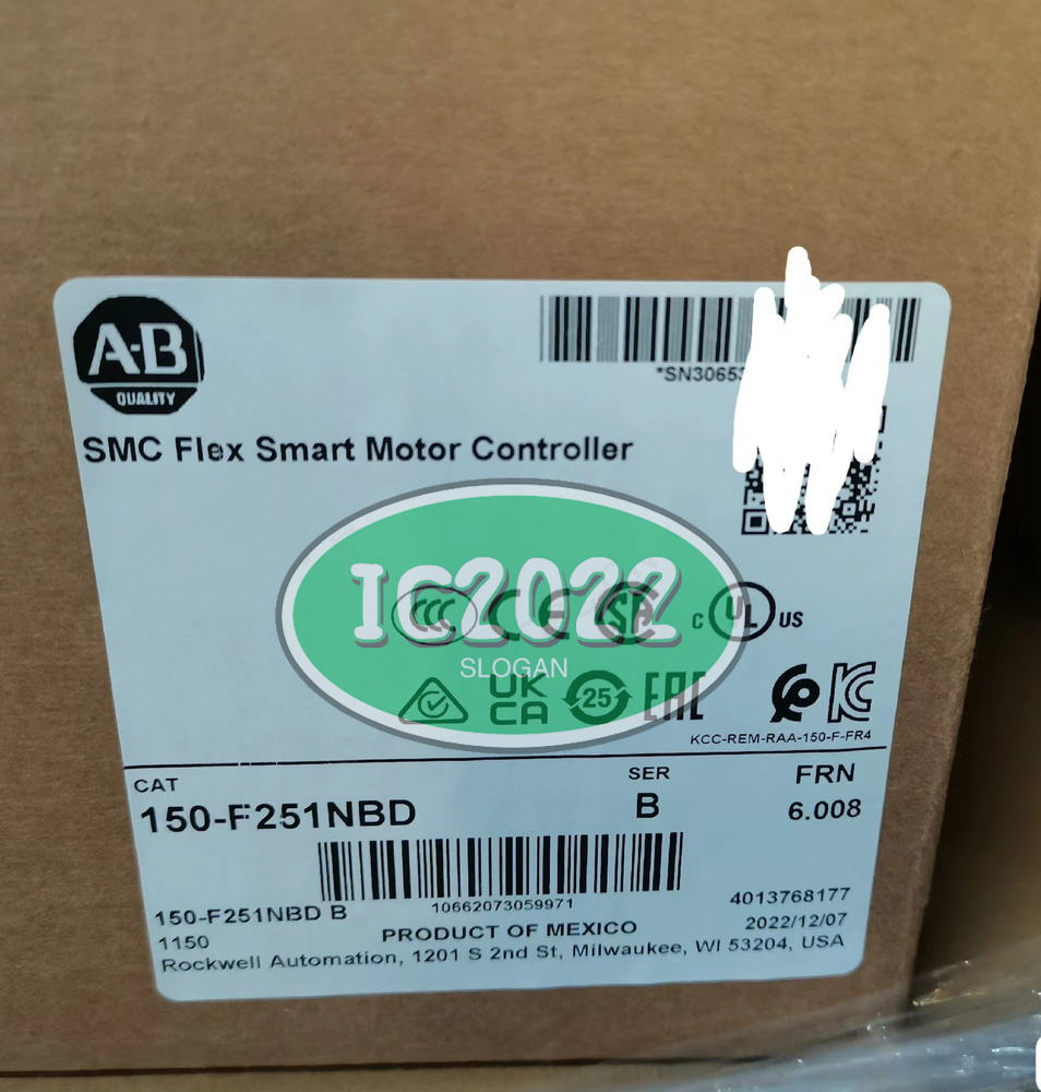 Allen Bradley SMC Flex Smart Motor Controller AB 150F251NBD Sealed Model 150-F251NBD - ALLEN BRADLEY