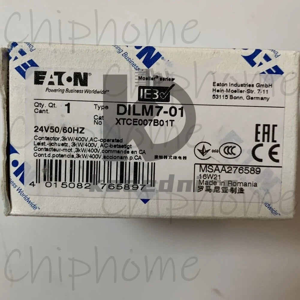 1PCS EATON MOELLER DILM7-01 24V50Hz/60Hz