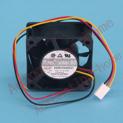 12V 0.24A 6025 6CM Sanyo 9A0612G4D031 Server Cooling - SANYO