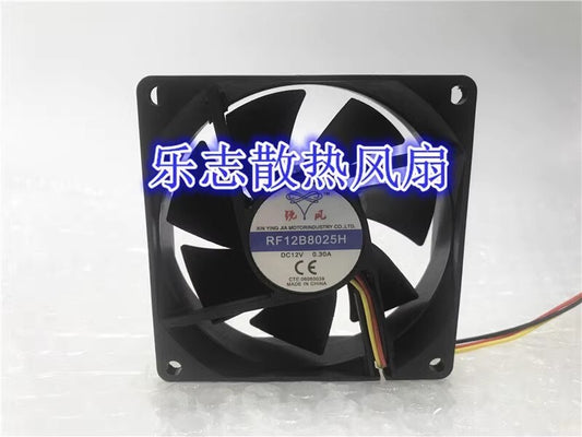 RUIFENG RF12B8025H 8025 DC12V 0.30A 8CM 3-wire Inverter Cooling Fan